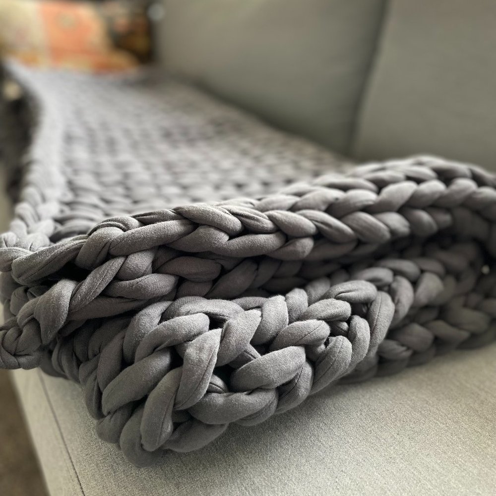 Bearaby 15 pound Napper Weighted Blanket